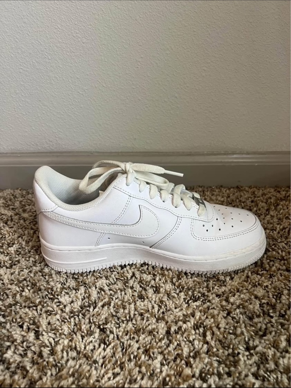 Nike White Air Force 1 Sneakers - Picture 8 of 9